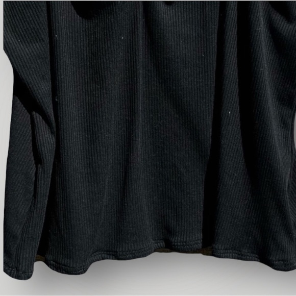 🌻Eloquii Black Ribbed Ruffle Strap Tank Size 14/16 - Picture 8 of 9